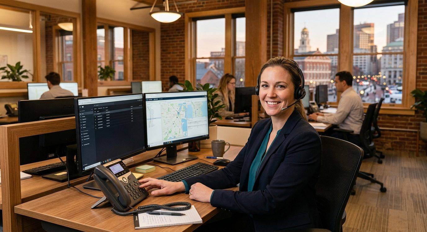 Boston locksmith information desk, friendly dispatcher ready to help answer questions